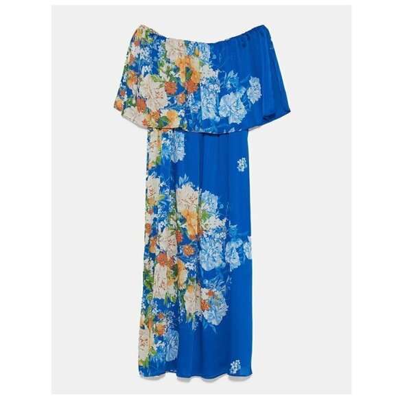 Zara Off shoulder midi dress - Picture 6 of 9